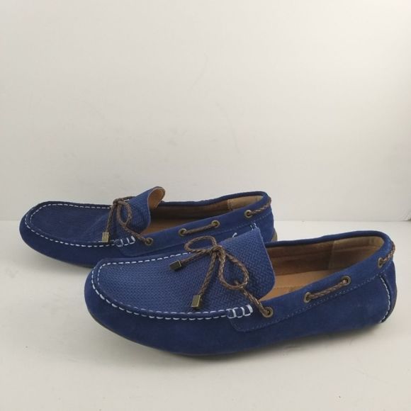ALFANI Men's Blue Suede Loafers. Size 9M. S693. - Picture 3 of 6